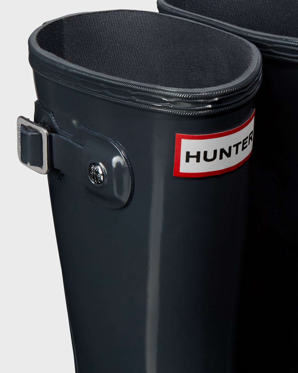 Kids Rain Boots - Hunter Original Big Gloss (05OLAMIQC) - Grey